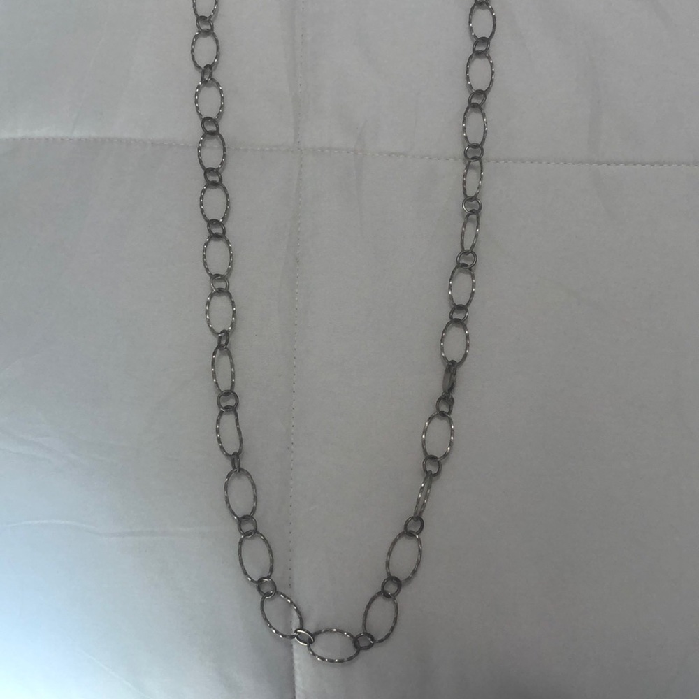 Silver Circle Shape Layering Necklace